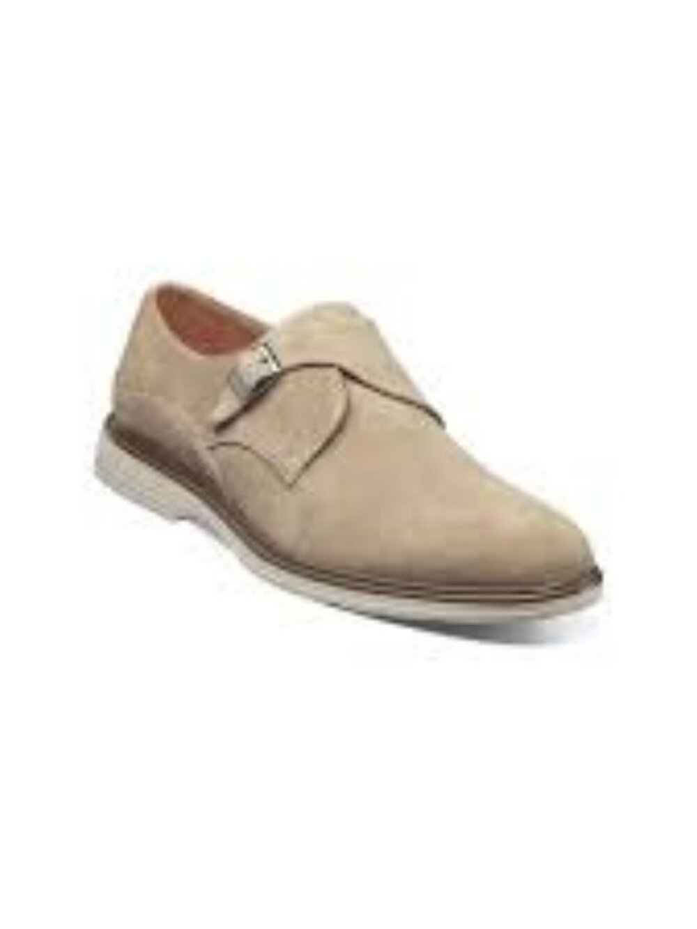 68- NEW IN BOX-STACY ADAMS SUEDE  LEATHER TAYLEN PLAIN TOE MONK STRAP  25589